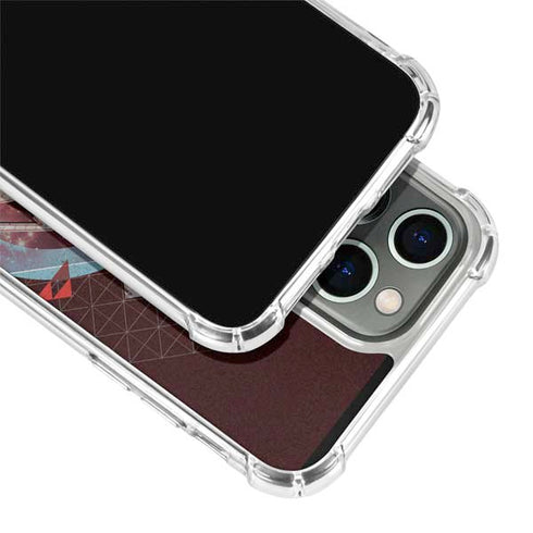 DC Comics Superman Purple Abstract Collage iPhone 13 Pro Max Clear Case